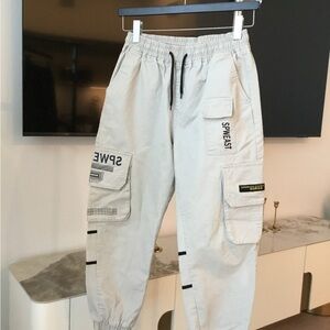 Men's Beige Cargo Pants